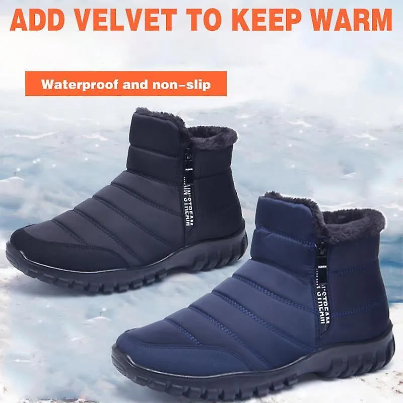 202 Botas de invierno Hombres Impermeable Nieve Hombres Zapatos Planos Casual Invierno Plataforma Botines para Mujeres Zapatos d