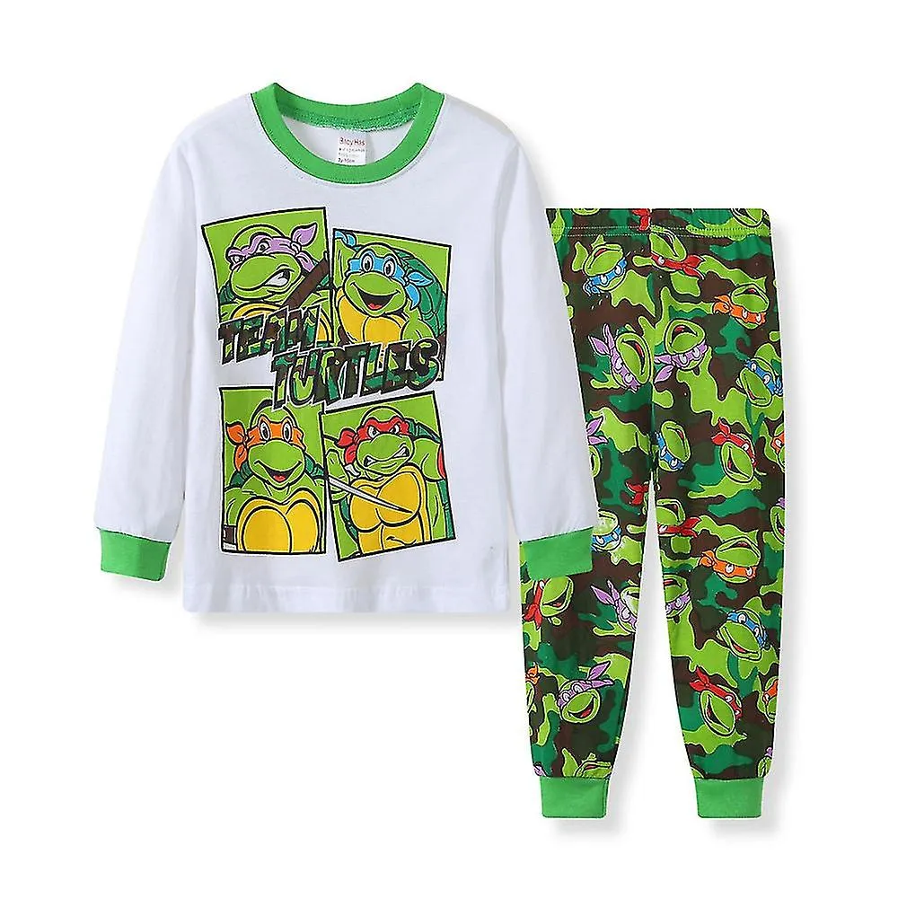 2023 47 AñOS NIñOS ADOLESCENTE MUTANTE TORTUGAS NINJA PIJAMAS PIJAMAS CONJUNTO TOPS+PANTALONES ROPA DE DORMIR ROPA DE DORMIR AT