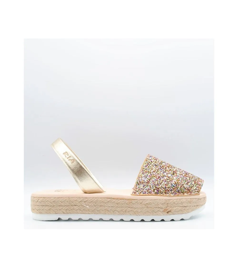 ABARCAS RIA NIÑA PLATAFORMA GLITTER MULTICOLOR