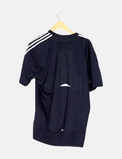 Adidas Camiseta deportiva azul marina