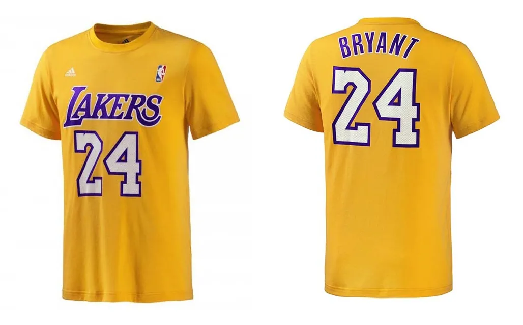 Adidas Camiseta NBA Game Time Kobe Nº 24 (amarillo)