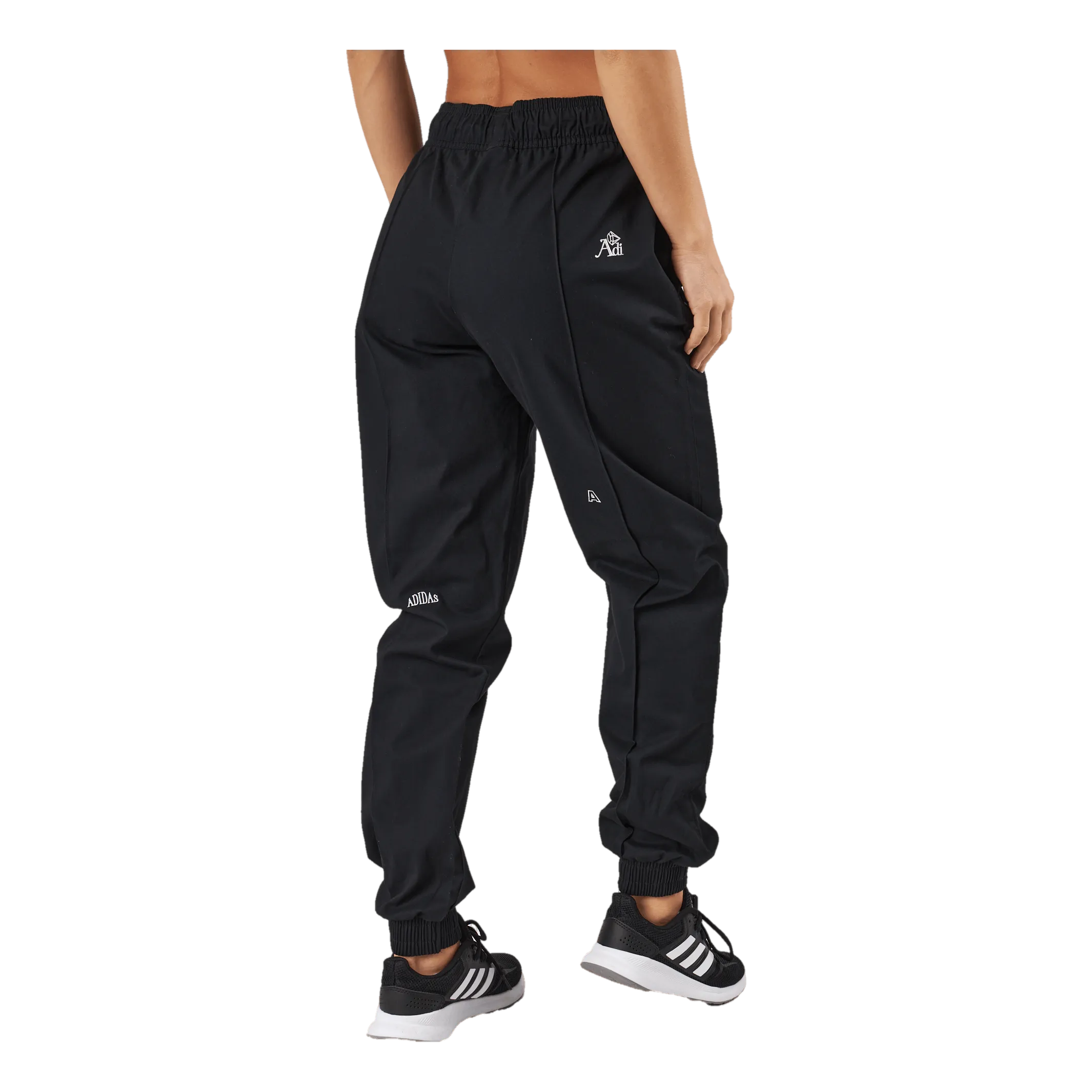 ADIDAS LOOSE TROUSERS WITH HEALING CRYSTALSINSPIRED GRAPHICS BLACK