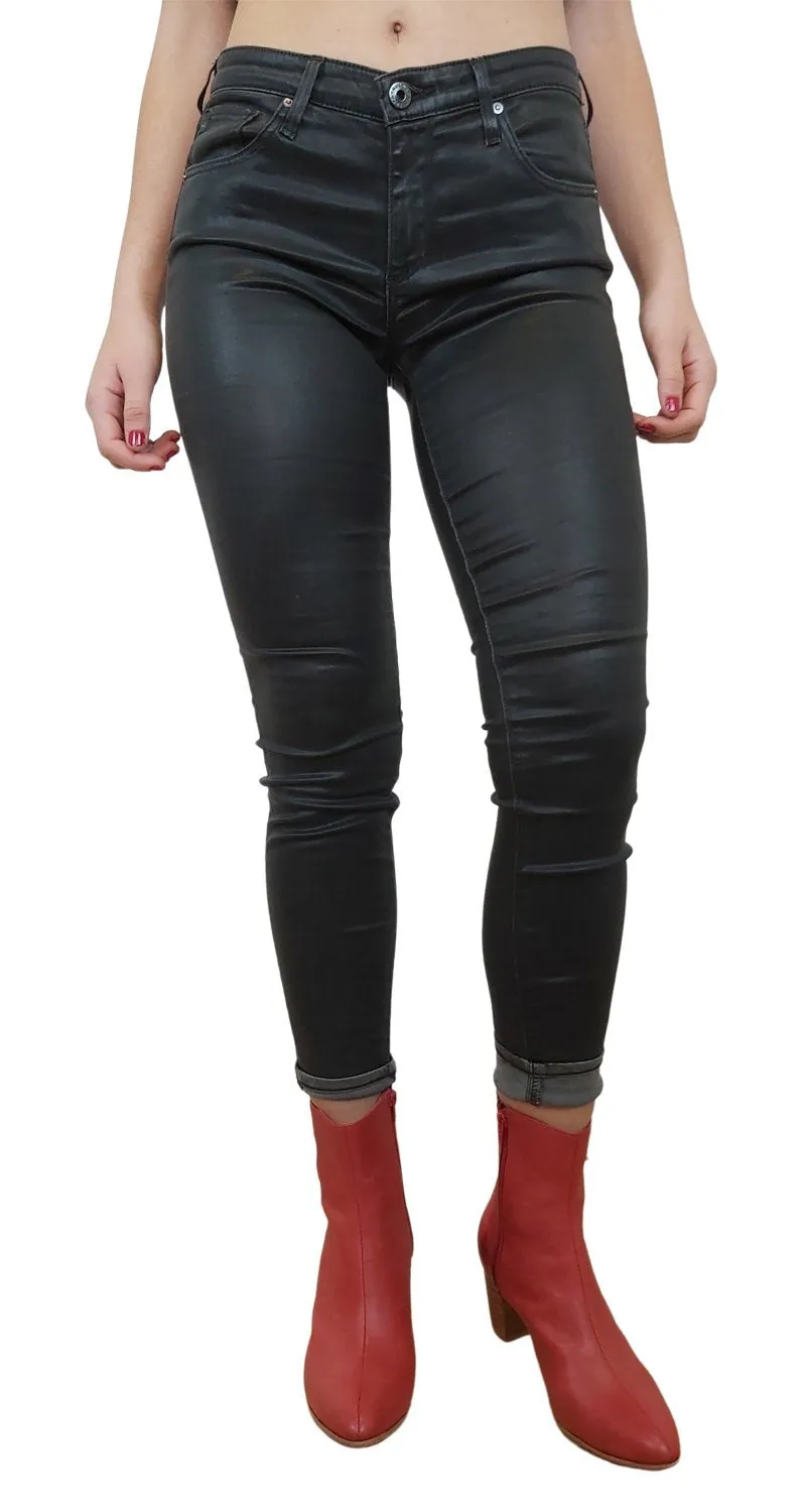 AG The Farrah Skinny Ankle Black