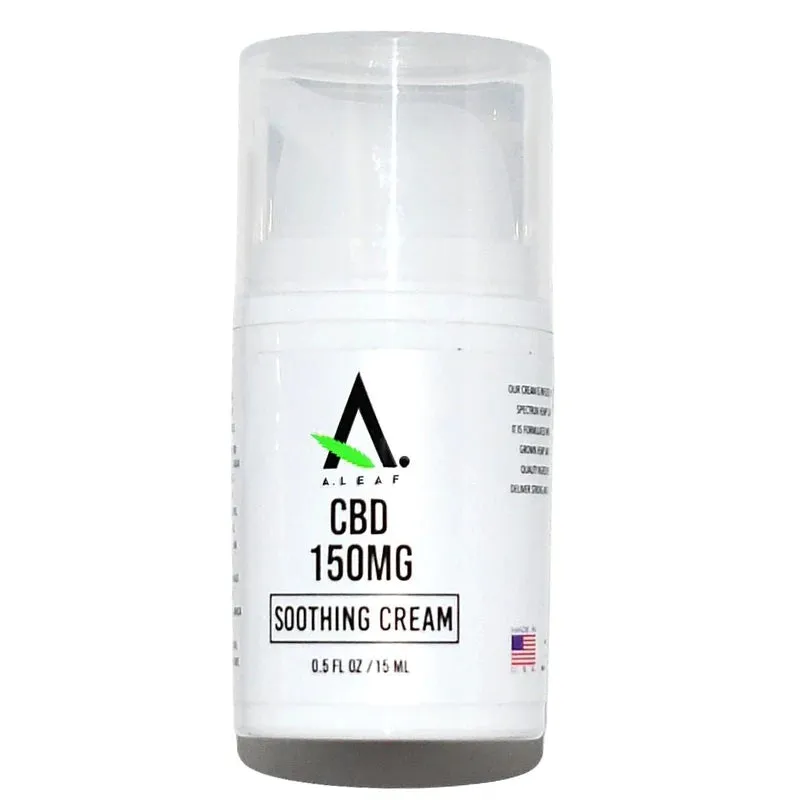 ALEAF TRAVELSIZE BROAD SPECTRUM CBD SOOTHING CREAM 150ML