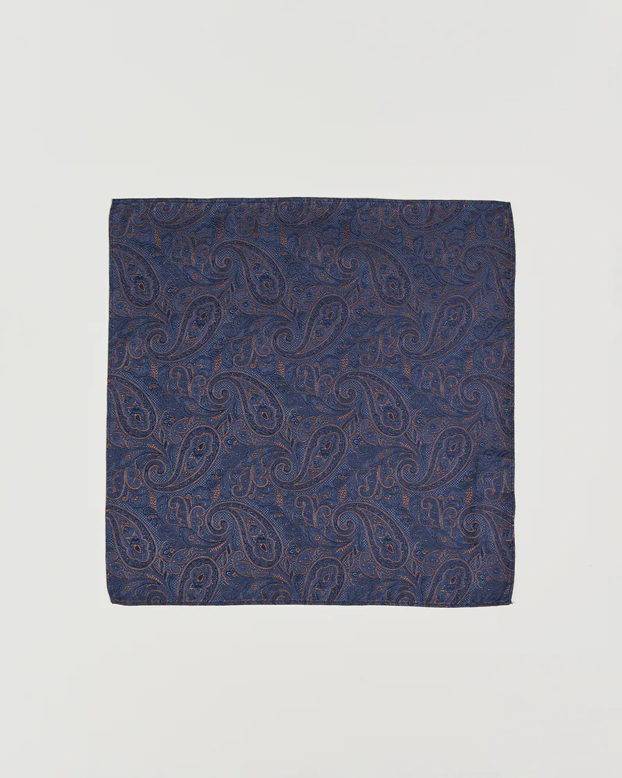 Amanda Christensen Box Set Silk 8 cm Tie And Pocket Square Navy