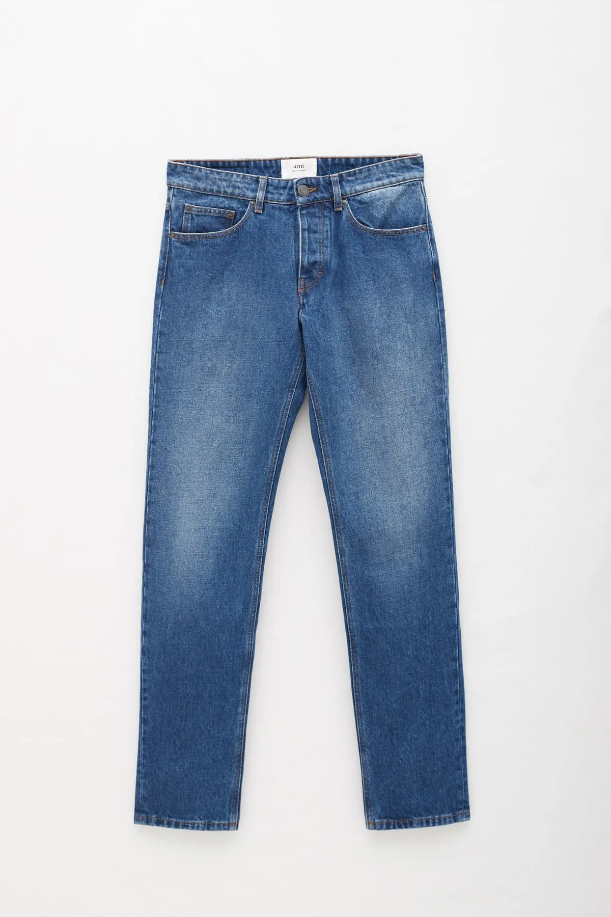 AMI USED BLUE CLASSIC FIT JEANS