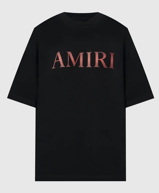 AMIRI BLACK CORE TSHIRT WITH GRADIENT LOGO PRINT