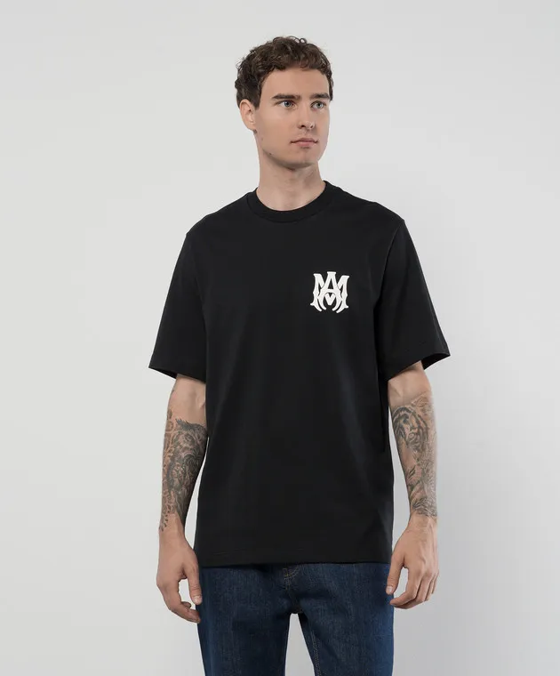 AMIRI BLACK MA CORE MONOGRAM TSHIRT
