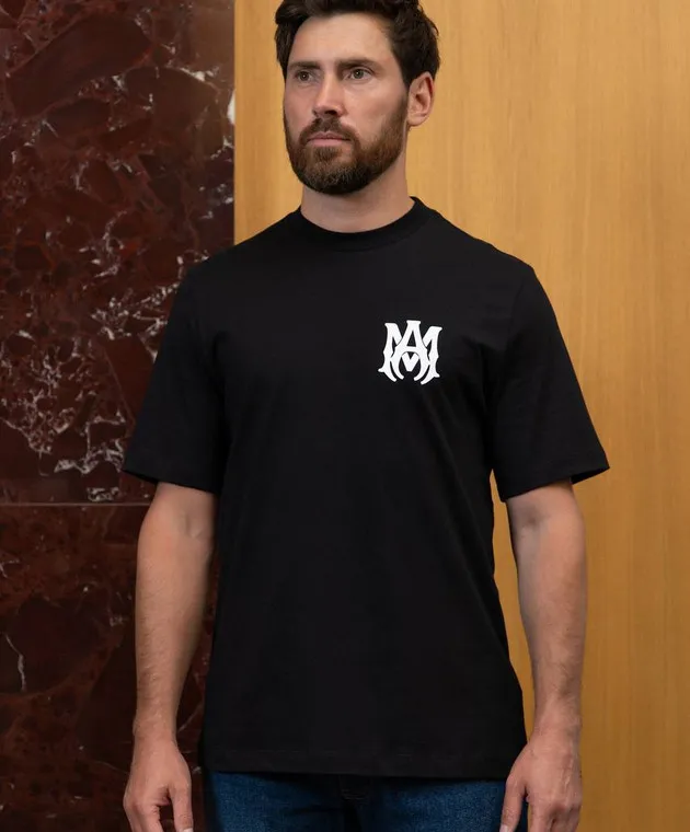 AMIRI BLACK MA CORE MONOGRAM TSHIRT