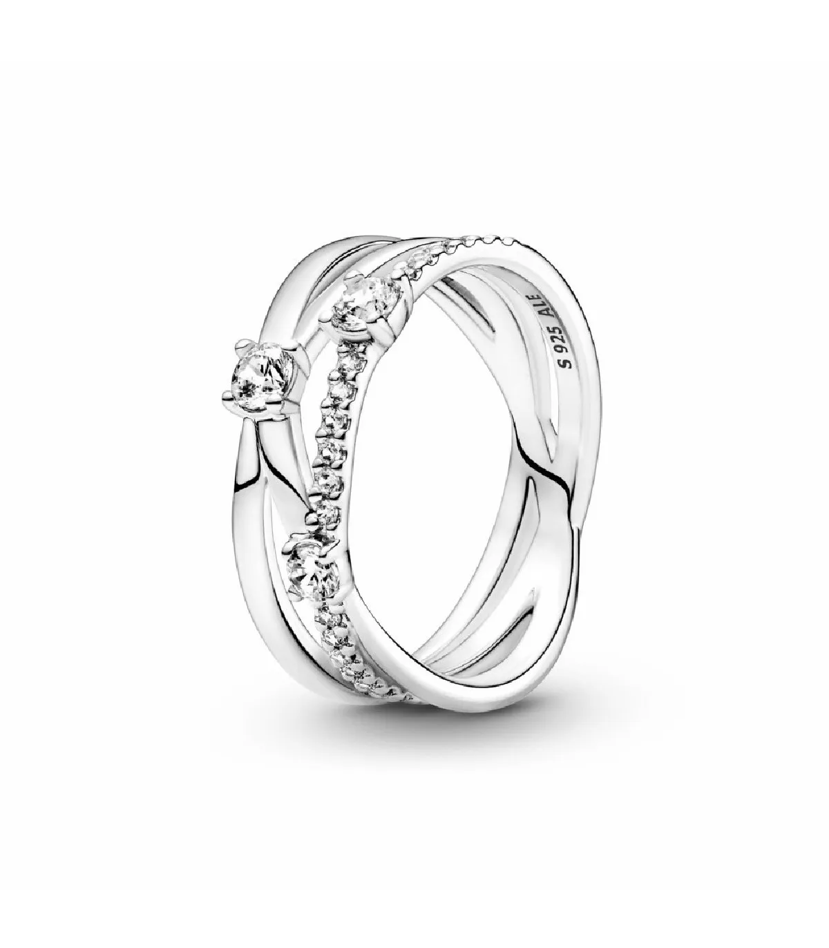 ANILLO PANDORA TRIPLE ALIANZA BRILLANTE  199400C01