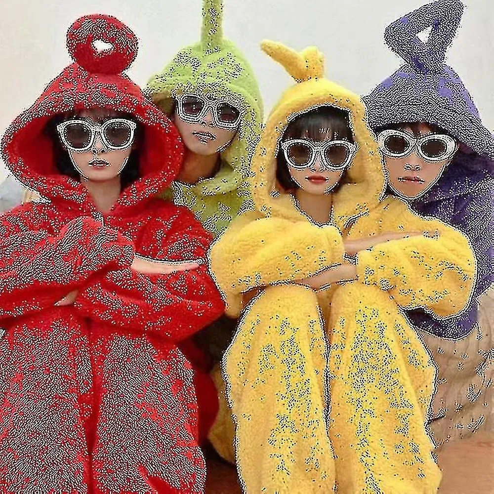 Anime Teletubbies Disfraz Pijama de Navidad Adulto Pijama Ropa de dormir Jumpsuit.v8
