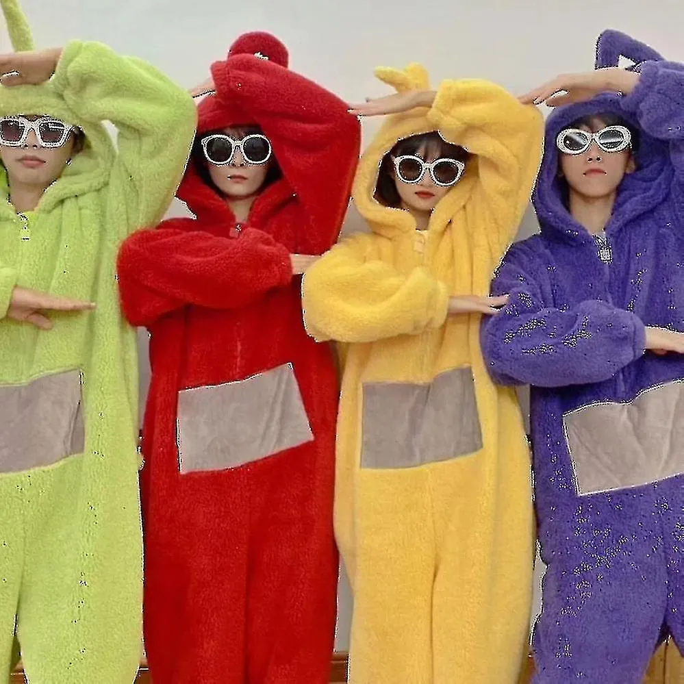 Anime Teletubbies Disfraz Pijama de Navidad Adulto Pijama Ropa de dormir Jumpsuit.v8