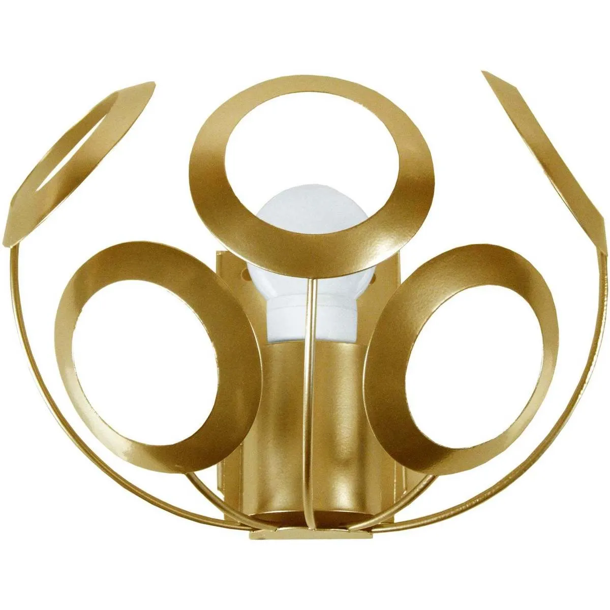 Aplique redondo metal oro