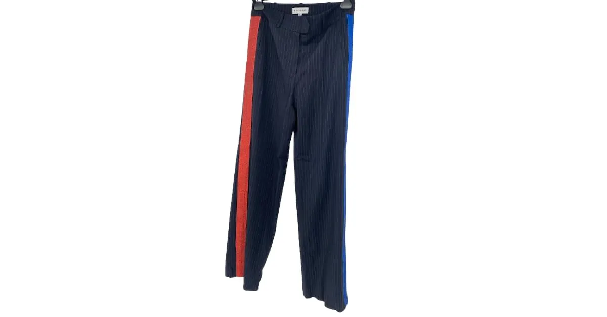 Autre Marque MIRA MIKATI Pantalón T.fr 36 Viscosa Azul marino 