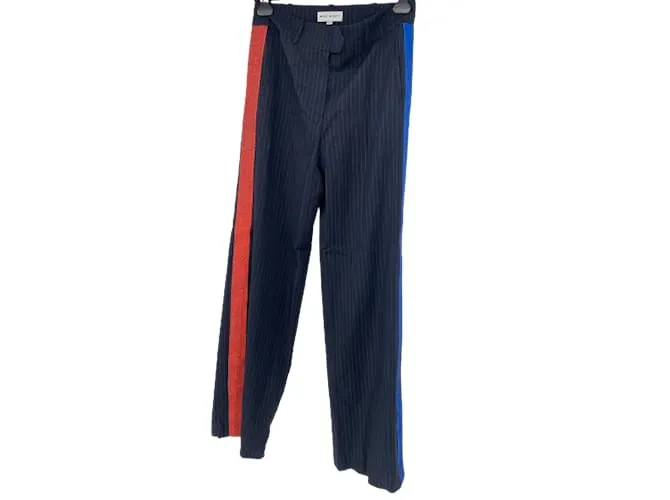 Autre Marque MIRA MIKATI Pantalón T.fr 36 Viscosa Azul marino 
