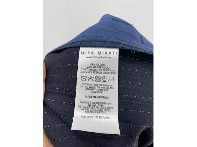 Autre Marque MIRA MIKATI Pantalón T.fr 36 Viscosa Azul marino 