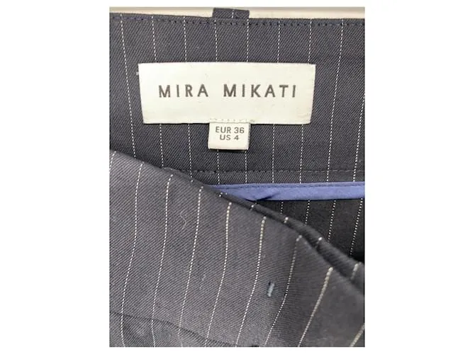 Autre Marque MIRA MIKATI Pantalón T.fr 36 Viscosa Azul marino 