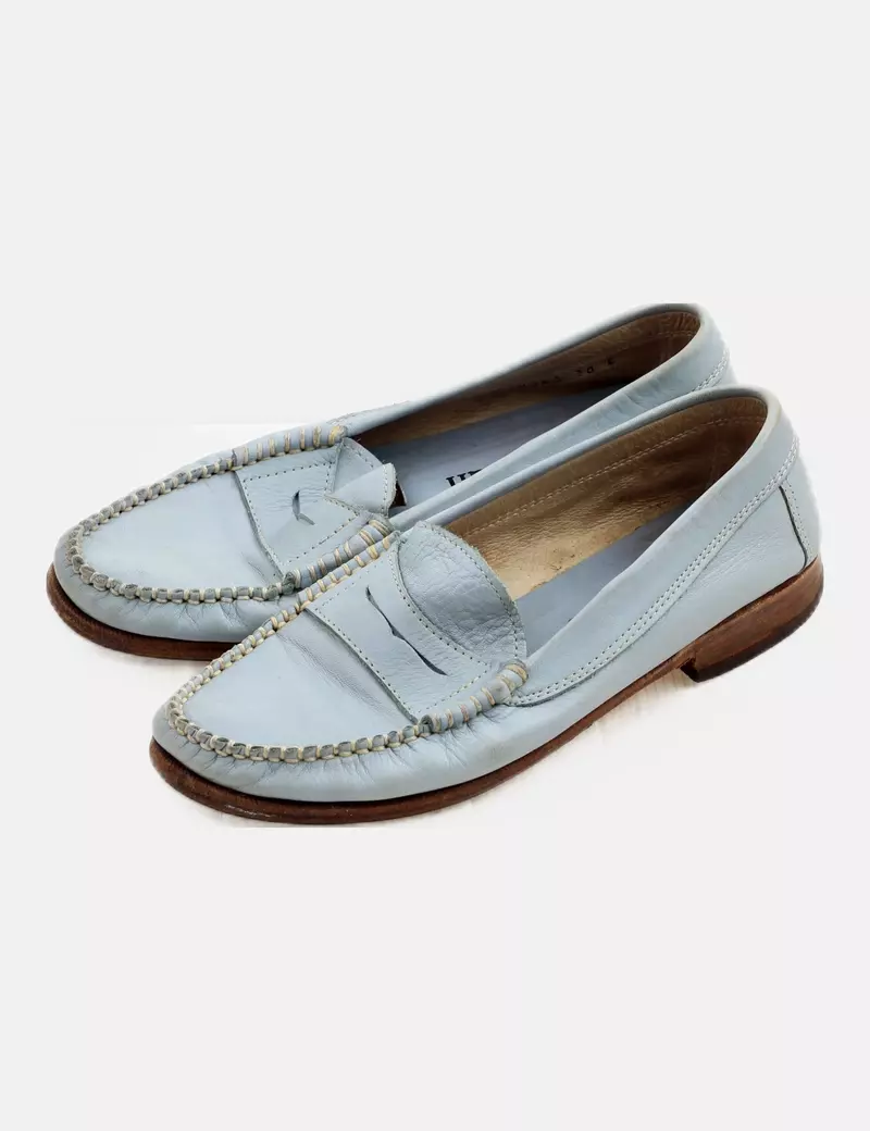 Ayestaran Mocasín cuero aguamarino