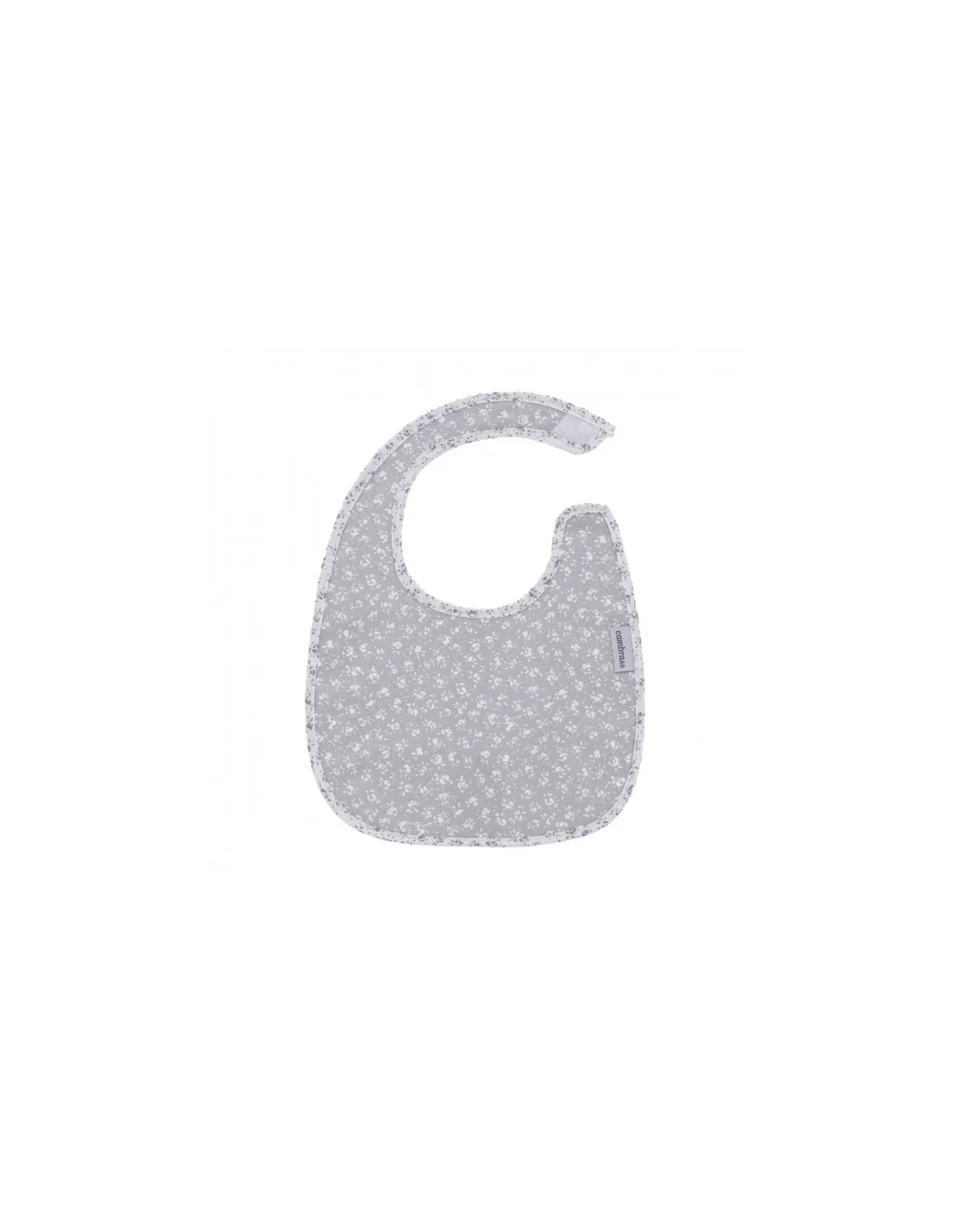 Babero cuadrado velcro Liberty gris de Cambrass
