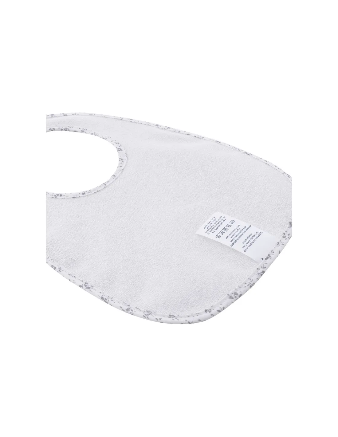 Babero cuadrado velcro Liberty gris de Cambrass