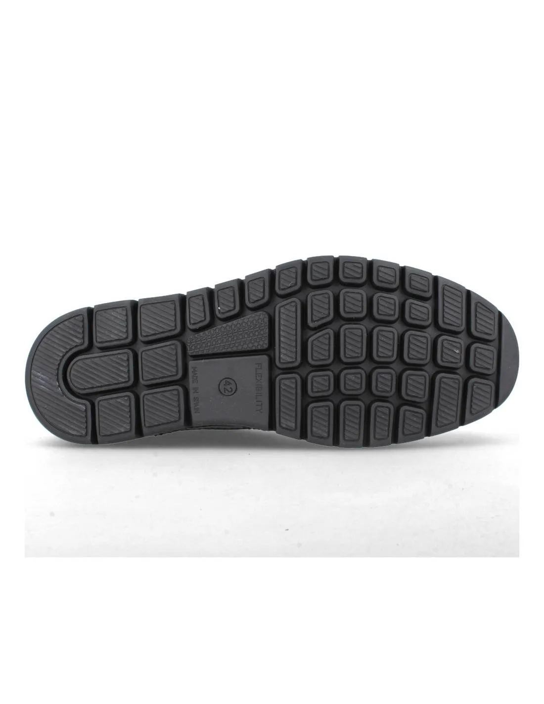 BAERCHI  ZAPATO HOMBRE FLEXIBLE VELCRO NEGRO