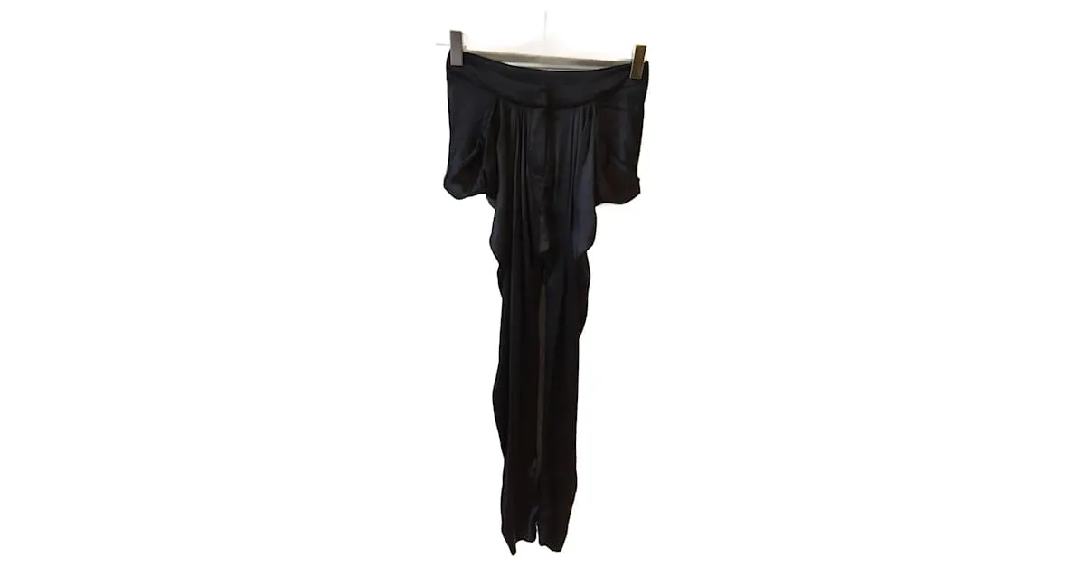 BALMAIN Pantalón T.fr 36 SINTÉTICO Negro 