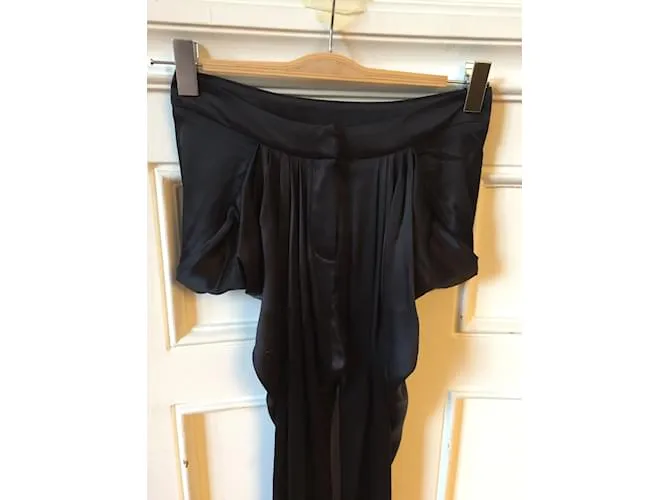 BALMAIN Pantalón T.fr 36 SINTÉTICO Negro 