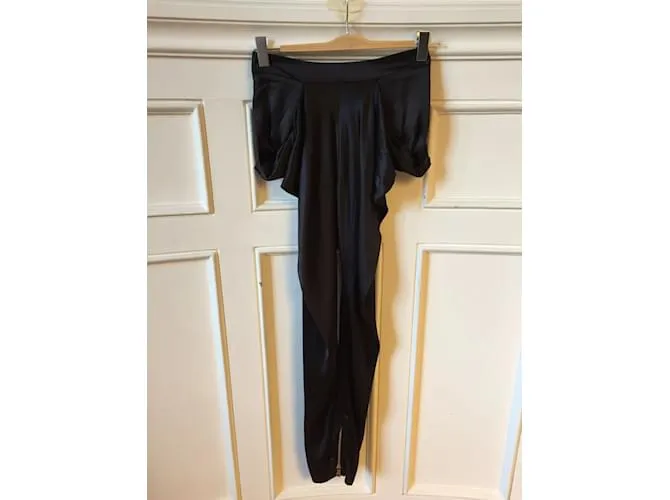 BALMAIN Pantalón T.fr 36 SINTÉTICO Negro 