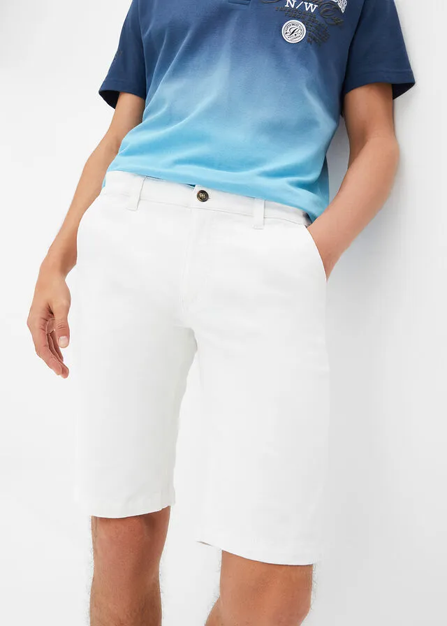 Bermuda tipo chino Blanco