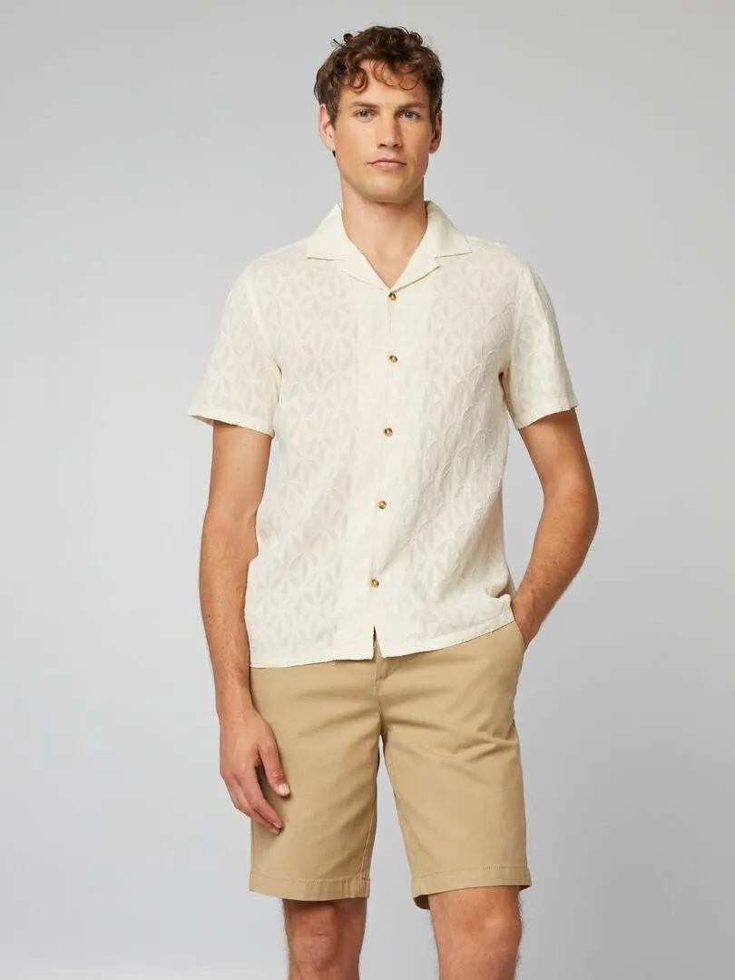 BERMUDAS TIPO CHINO DE SARGA  BEIGE