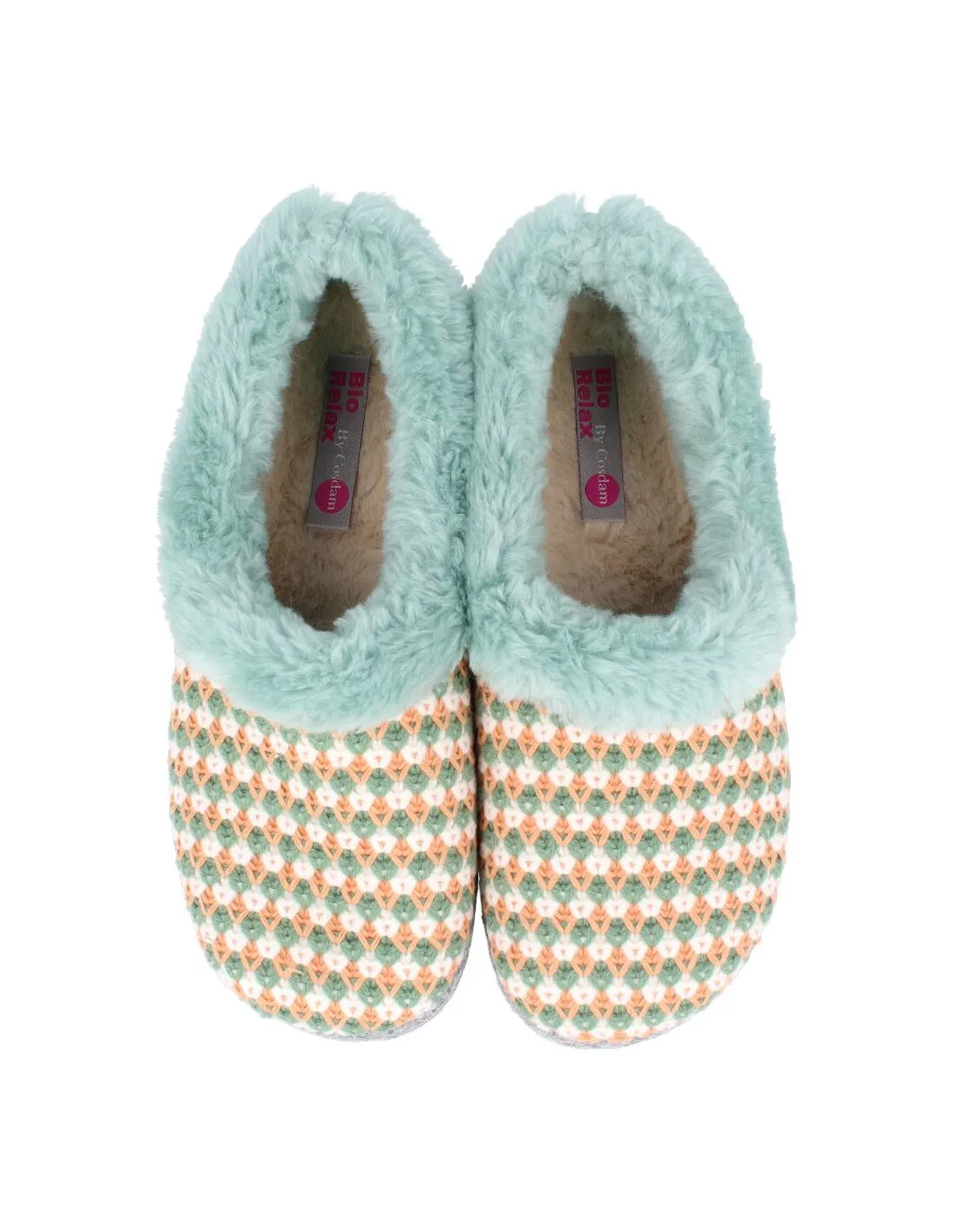 BIORELAX  ZAPATILLA CASA CERRADA MUJER CROCHET AGUAMAR