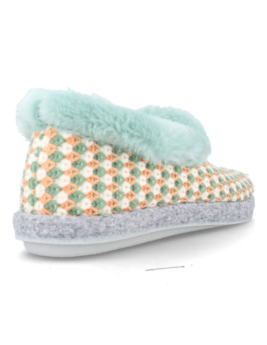 BIORELAX  ZAPATILLA CASA CERRADA MUJER CROCHET AGUAMAR