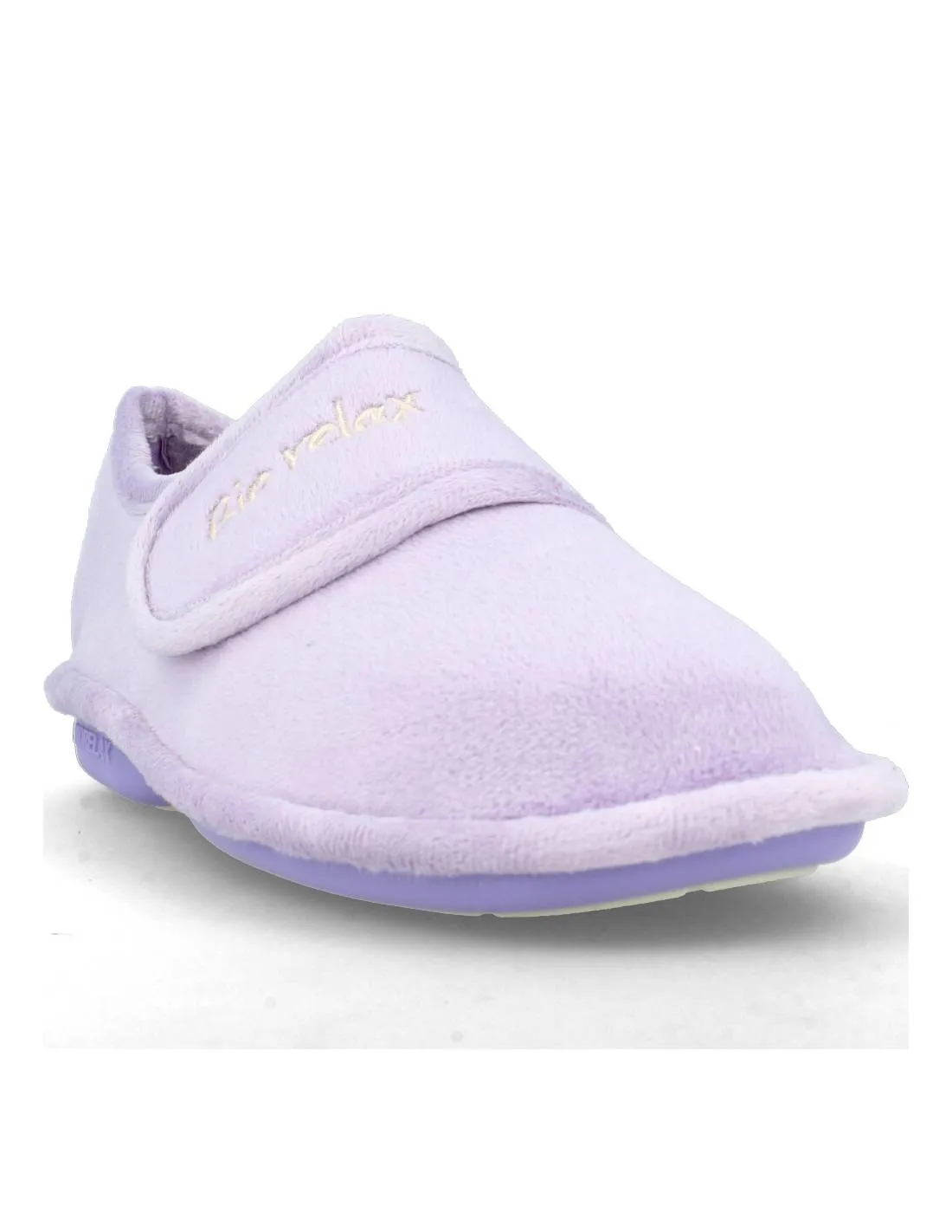 BIORELAX  ZAPATILLA CASA CERRADA VELCRO SUAPEL LILA