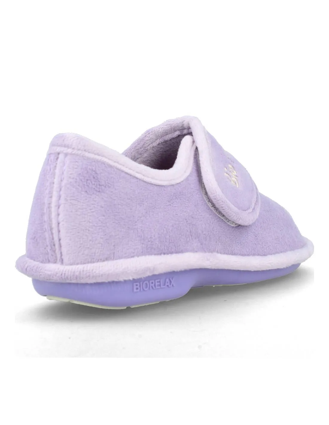 BIORELAX  ZAPATILLA CASA CERRADA VELCRO SUAPEL LILA
