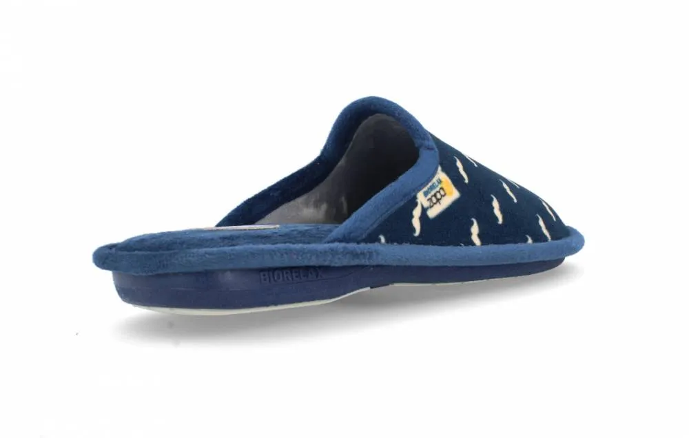BIORELAX  ZAPATILLA DE CASA ESTAMPADO MOSTACHO