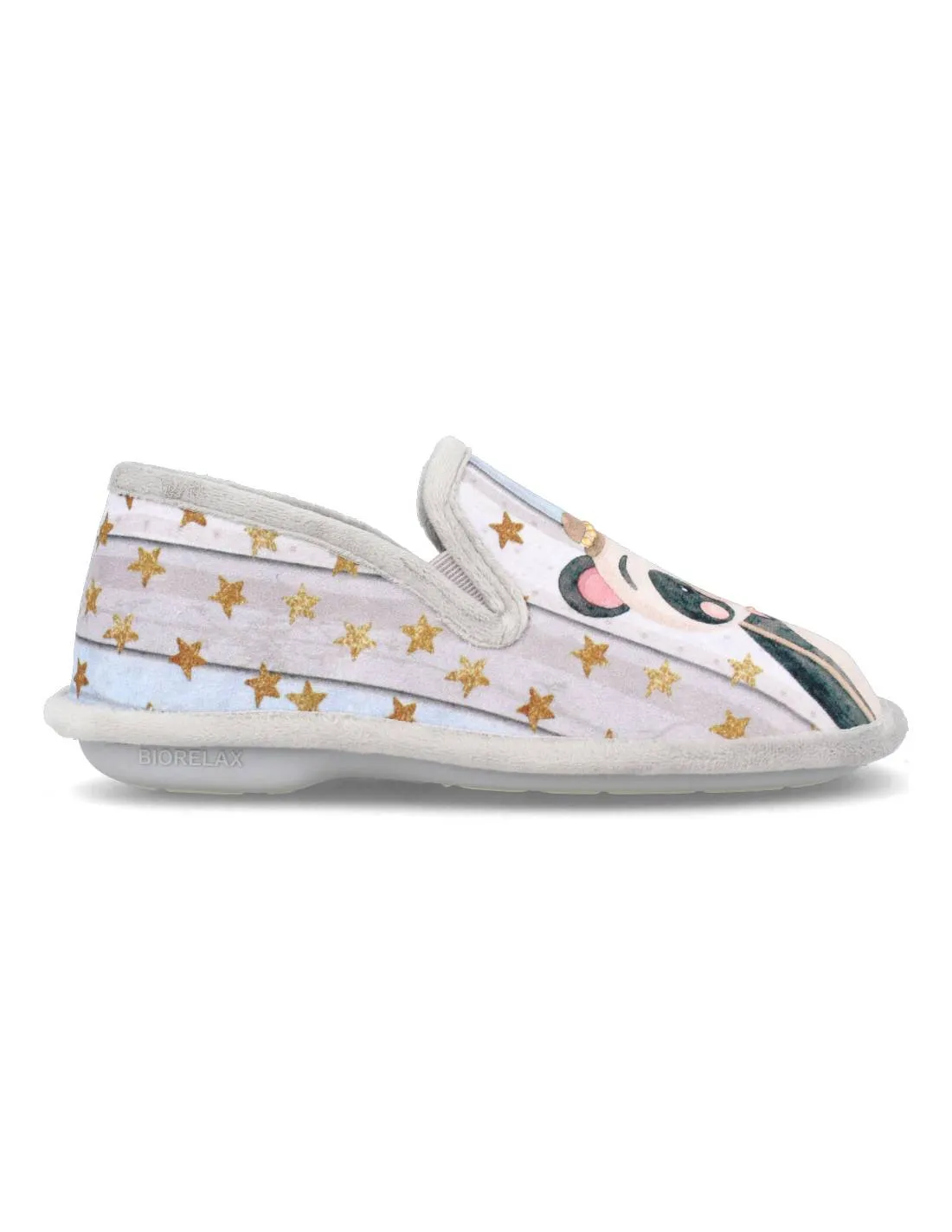BIORELAX  ZAPATILLAS CASA CERRADA OSO PANDA NIEBLA