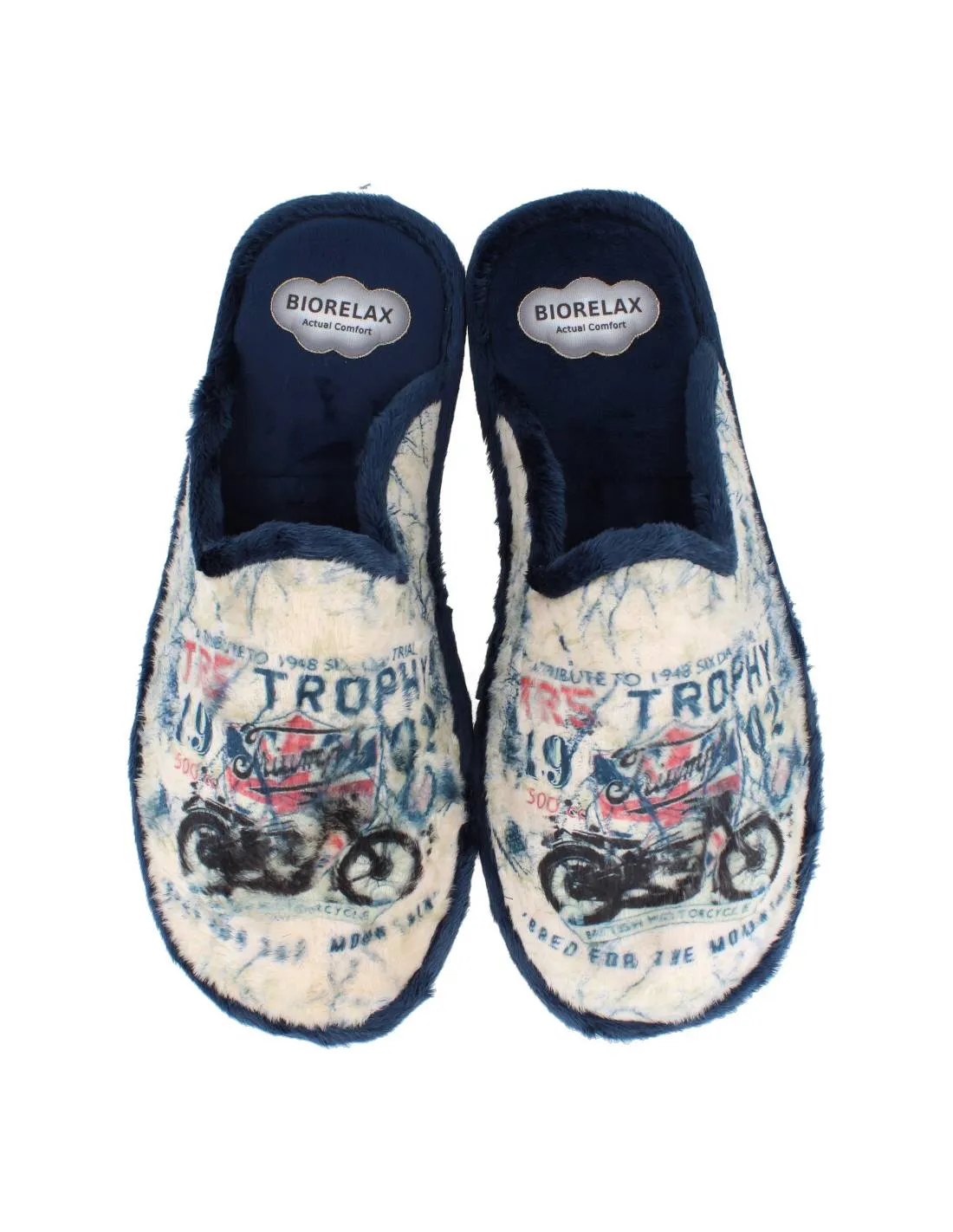 BIORELAX  ZAPATILLAS CASA MOTO TROPHY MARINO