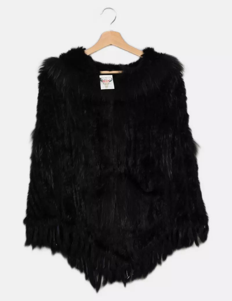Bohochic Capa y poncho pelo