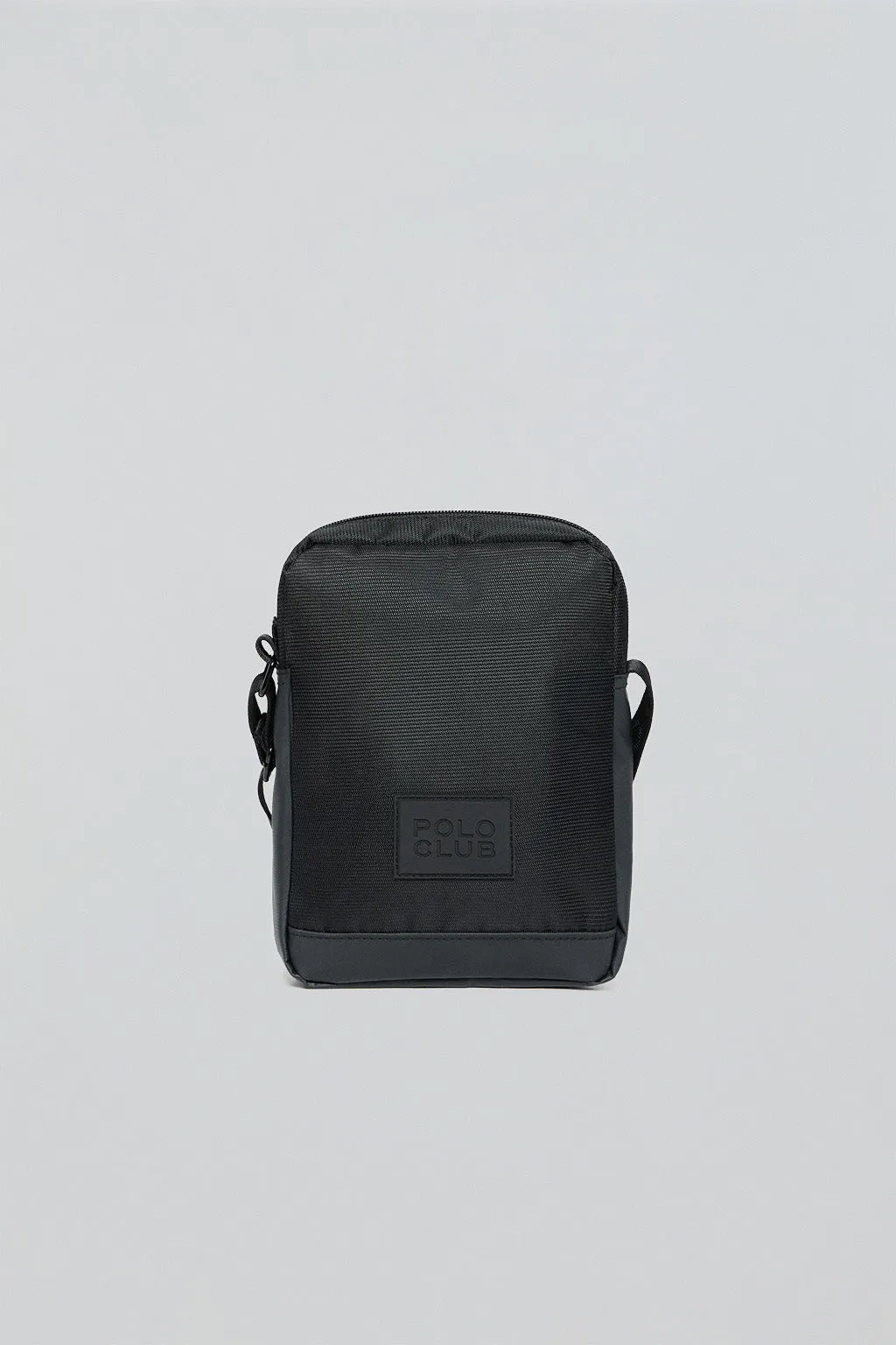 Bolso bandolera negra Riverdale con parche engomado Polo Club