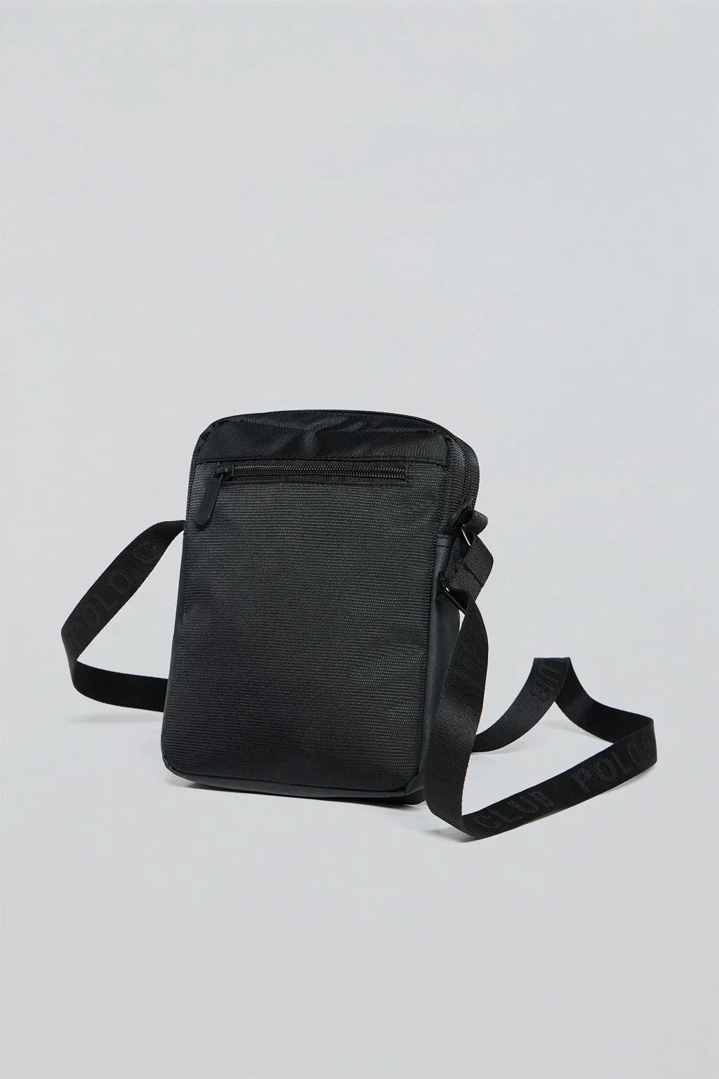 Bolso bandolera negra Riverdale con parche engomado Polo Club