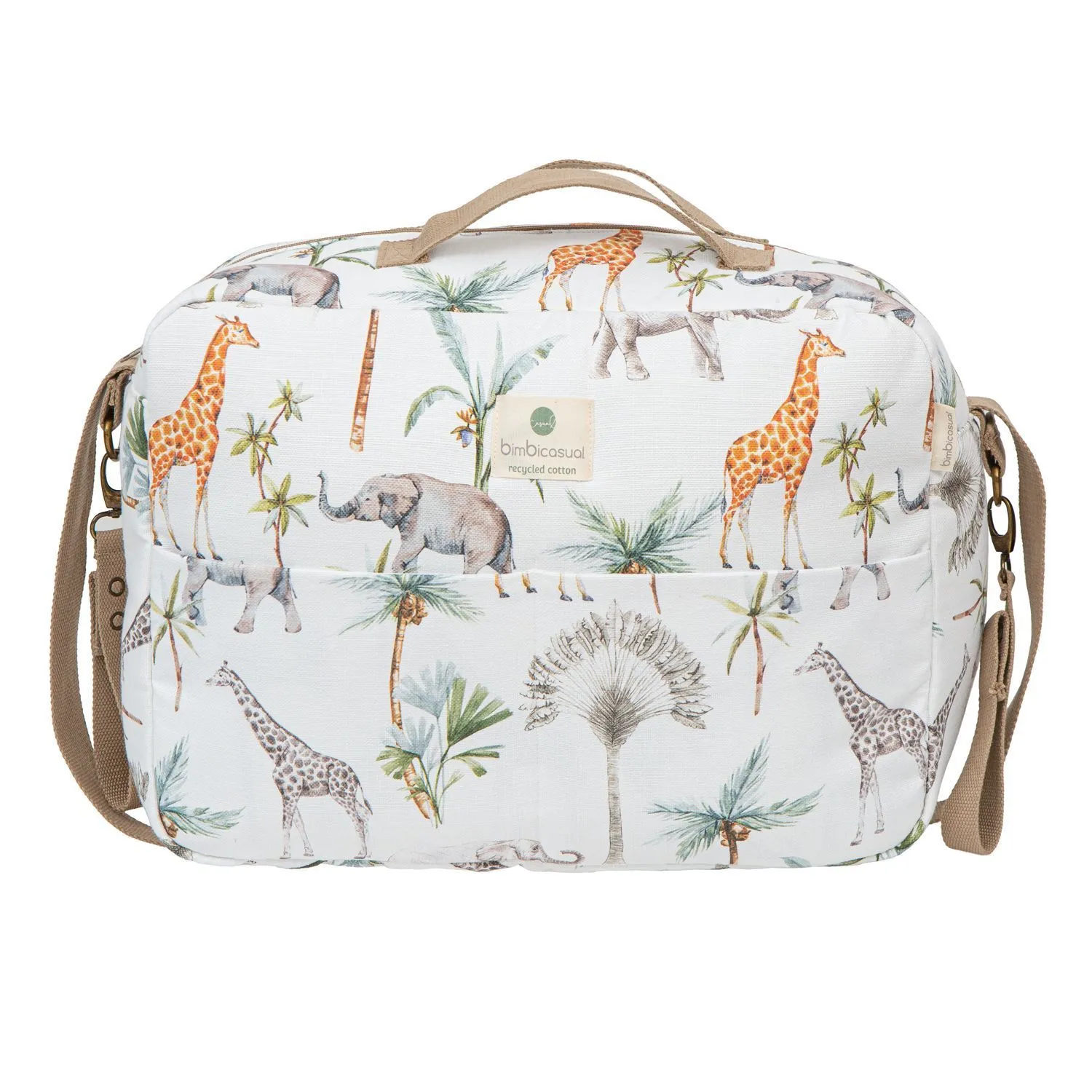 BOLSO MATERNAL 40x34x18 303 AFRICA 518 01 BLANCO