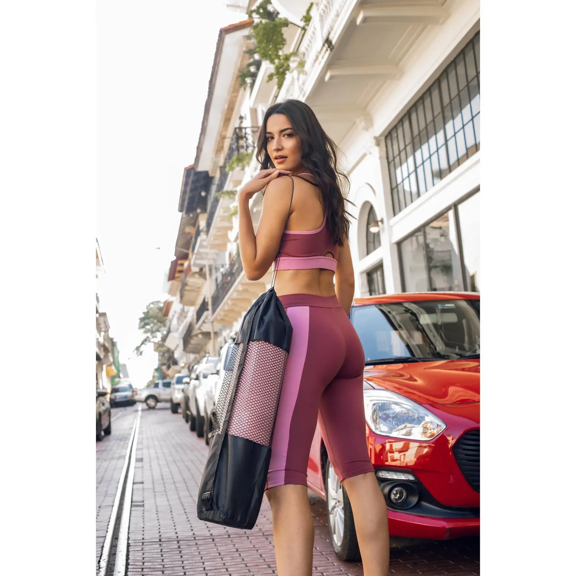 Bolso para mat de yoga negro