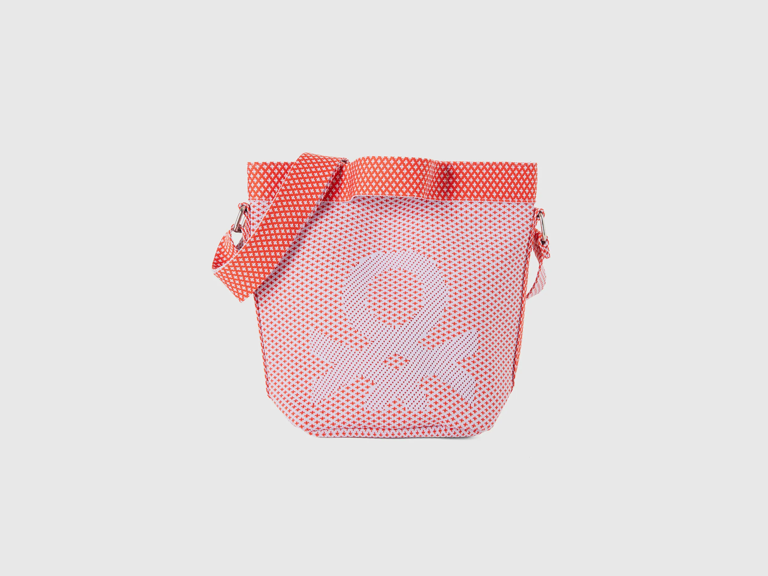 Bolso tipo saco rojo y rosa