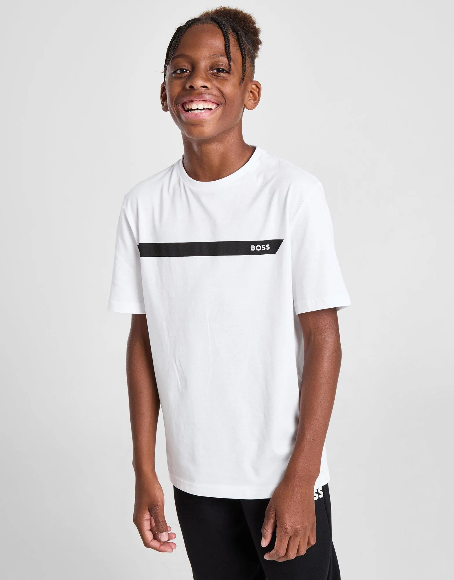BOSS Camiseta Core Stripe júnior