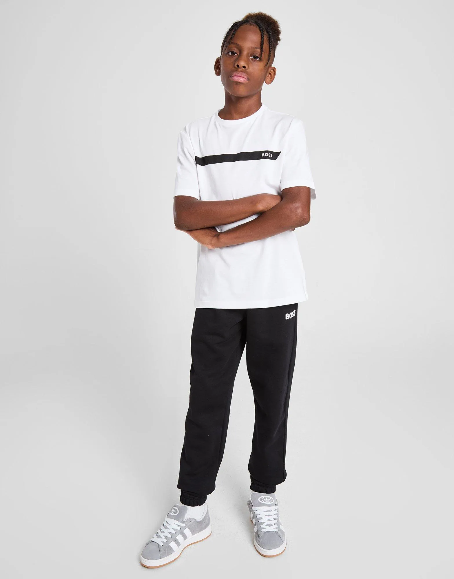 BOSS Camiseta Core Stripe júnior
