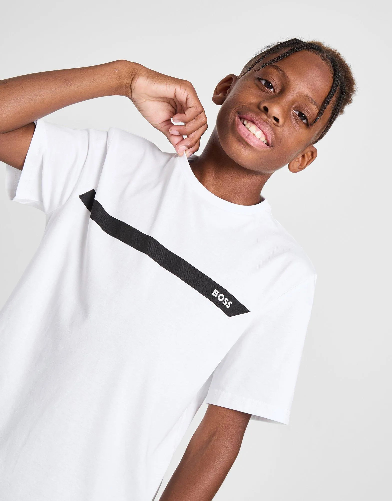 BOSS Camiseta Core Stripe júnior