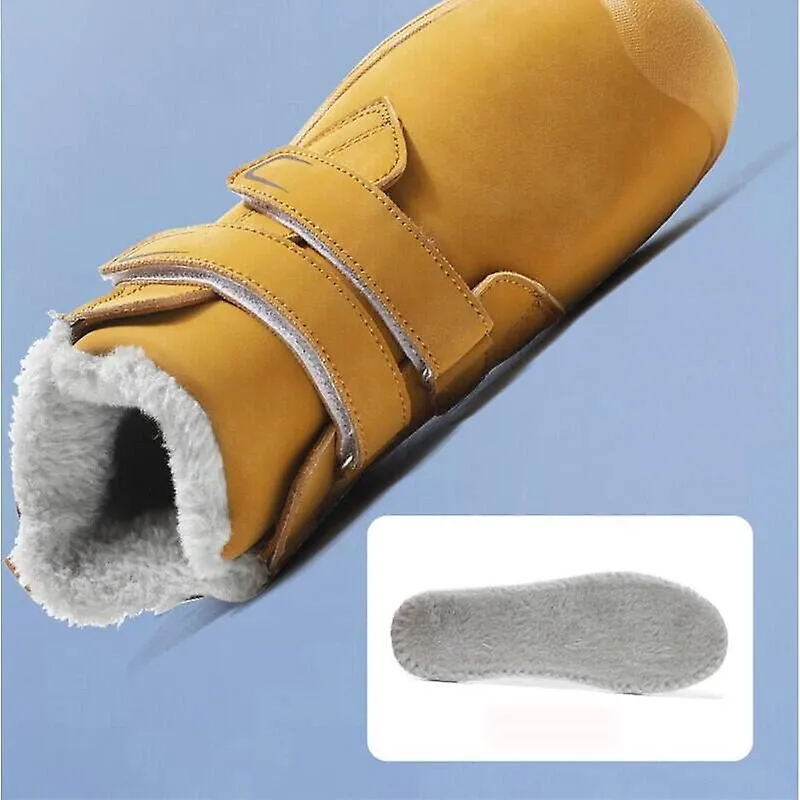 Botas de nieve para niños de invierno Raquetas de nieve Zapatillas de deporte de niño cálidas de felpa más algodón Niñas Botines