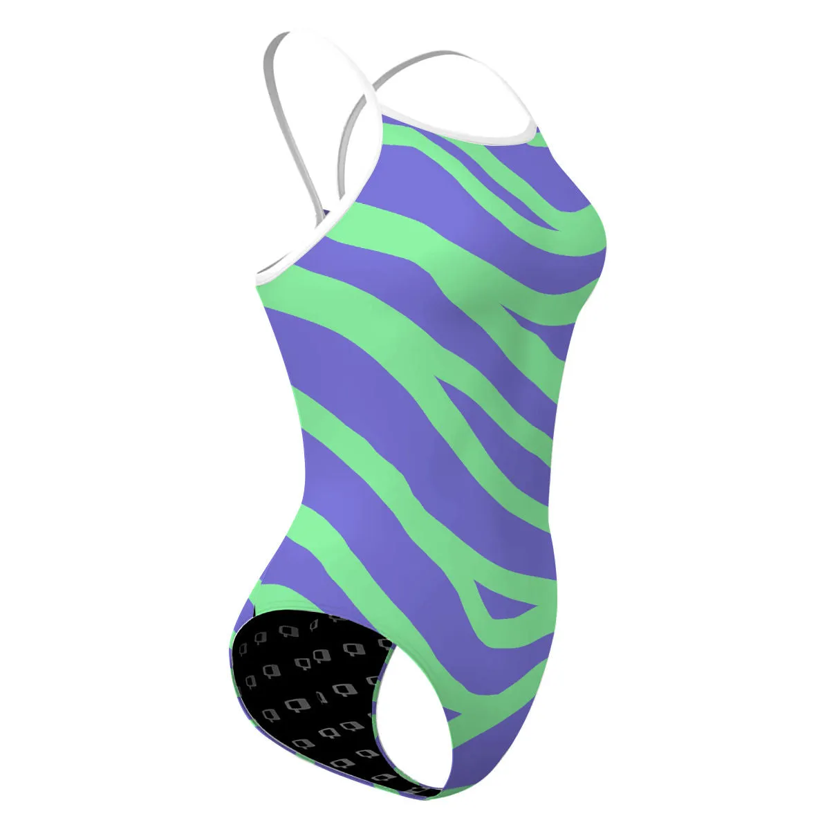 BRIGHTZEBRA  SKINNY STRAP SWIMSUIT
