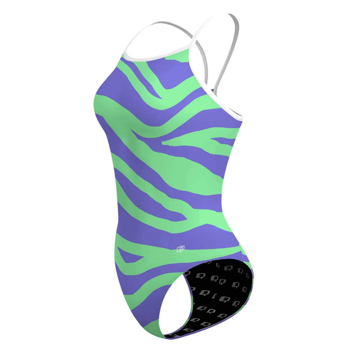 BRIGHTZEBRA  SKINNY STRAP SWIMSUIT
