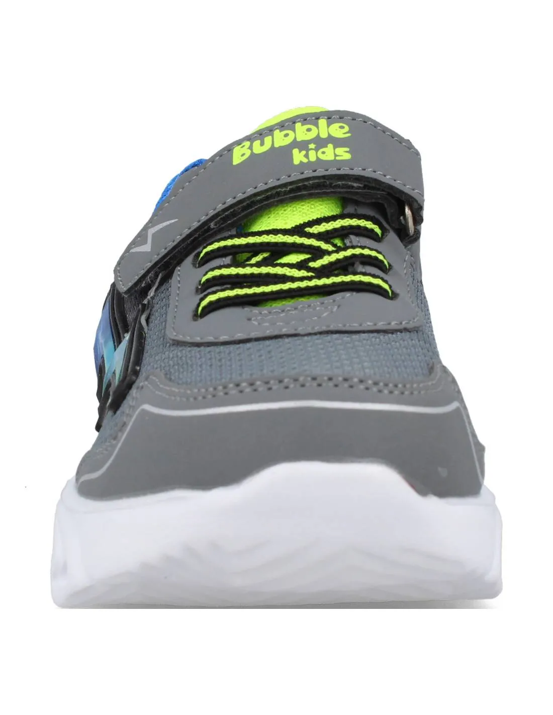 BUBBLE KIDS  DEPORTIVA GRIS CON LUCES